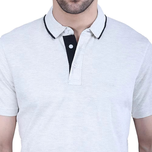 Camiseta informal con cuello de tapeta y botones, conjunto de pantalones cortos para hombre, venta al por mayor, conjuntos gemelos de secado rápido, ropa de verano transpirable de algodón 2025 - Product Image 4