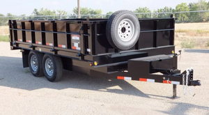 Premium Quality 4-Wheel 8 Ton Hydraulic Tipping Dump Trailer 7 x 14 FT Heavy Duty Dump Trailer for Sale | Farm Trailer - Product Image 3