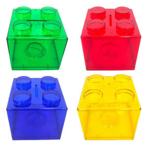 Tirelire Lego en plastique durable pour la construction - Product Image 1