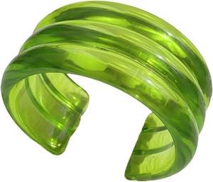 Bracelets en résine de qualité supérieure, nouveau design, anniversaire, ajustables, statement pour filles, accessoires en résine à vendre - Product Image 1