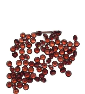 4Mm Natuurlijke Rode Granaat Loose Ronde Facet Gemstone Groothandel Prijs Natuurlijke Losse Aaa Top Kwaliteit Edelsteen Goede Kleur Edelsteen