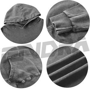 Sweat-shirt oversize délavé à l'acide en gris clair, toucher doux, style décontracté urbain pour un confort quotidien et une touche audacieuse et tendance, energypro - Product Image 5