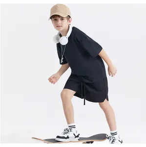 Wholesale Boys T-Shirts Children's Clothing Short Sleeve Summer Knitted Cotton Bamboo Hip Hop Style - Product Image 5