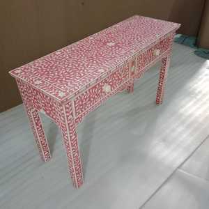 Table console haut de gamme en incrustation d'os, idéale pour les projets de design d'intérieur haut de gamme et l'ameublement de luxe par Tradebyd - Product Image 3