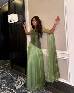 ชุดเดรสราตรีทรงเอไลน์ปักลายหรูหราสำหรับผู้หญิง ผ้าซาตินสุดหรู - Product Image 4