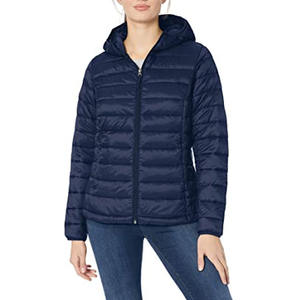 เสื้อแจ็กเก็ตแฟชั่น2025มีฮู้ดสำหรับผู้หญิงเสื้อแจ็คเก็ตขนเป็ดสำหรับฤดูหนาวโลโก้ออกแบบได้ตามต้องการ - Product Image 5