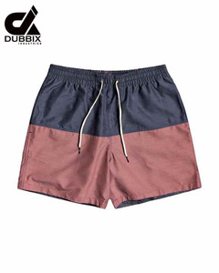 Nouveaux shorts de bain pour hommes en coton 100% respirant, écologiques, de haute qualité, à volants, personnalisés, pour l'été, couleur unie - Product Image 4
