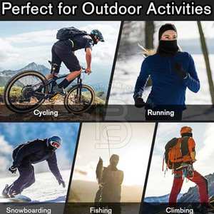 Cache-cou thermique coupe-vent pour temps froid extrême, respirant, décontracté, cache-cou d'hiver - Product Image 4
