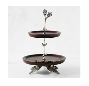Tendance Design Cuir Dessert Gâteau Stand Ensemble De 2 Tailles Différentes Chocolats Dessert Stand Pour Les Meilleures Ventes - Product Image 3