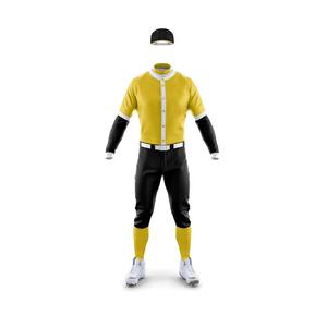 Haute qualité hommes Baseball entraînement maillot respirant doré Baseball uniforme chemise vente directe d'usine - Product Image 2