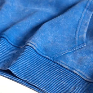 Sudaderas con capucha de lavado ácido para mujer con estilo de colores desgastados, forro polar 100% algodón, primera opción personalizada para otoño, patrón sólido, estilo holgado - Product Image 4