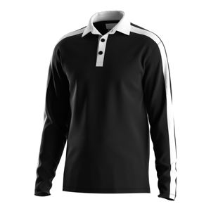 Polo de manga larga para hombre, que combina estilo informal de negocios con suavidad transpirable, venta al por mayor 2025 - Product Image 1