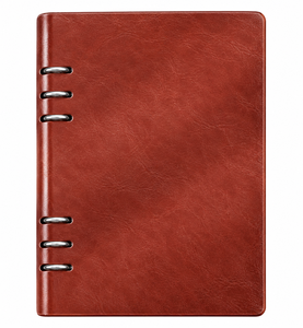 Brown Hardcover Travel <b>Notebook</b> <b>Binder</b> Journal PU Leather Planner Organizer Custom Logo Stationery - Product Image 2