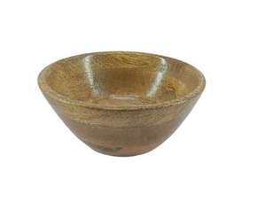 Bol de service décoratif en bois de manguier fait main, finition naturelle, écologique, biodégradable, résistant au lave-vaisselle, idéal pour salades et pâtes – Meilleure vente - Product Image 4