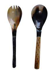 Cuchara y tenedor de cuerno natural de fábrica al por mayor, cubiertos para restaurante, cubiertos de cuerno de búfalo y buey natural, cuchara para servir de mesa - Product Image 5