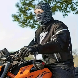 Balaclava unisexe durable, broderie 3D, maintient la chaleur, résistance au vent, confort pour l'entraînement en plein air, sentiers de montagne, ski - Product Image 5
