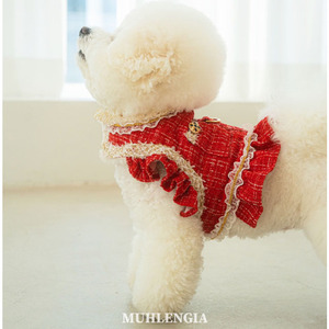 Giacca invernale per cani con fodera in pelliccia sintetica, collare per gatti, esterno per cani, accessori per cani, Koreanpetclothes, Kpet, vestiti da sposa per cani