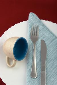 Lot de 6 serviettes de cuisine tissées durables à séchage rapide en coton recyclé noir Chambrey pour la maison, les restaurants et les enfants - Product Image 4