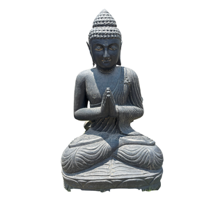 Export Standard <b>Religious</b> Terrazzo Buddha <b>Statue</b> Handmade Modern Design Smooth Surface for Indoor/Outdoor Temple Hotel Home - Product Image 3