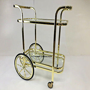 Forme de Rectangle de jambes de couleur d'or de conception fantastique pour le service de restaurant de chariot de service de vin de boissons - Product Image 3