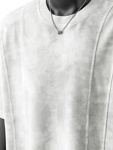 Premium Custom DTG Printed Oversized Bleached Acid Wash Distressed Boxy Fit T-<b>Shirt</b> Featuring Unique Shoulder - Product Image 4