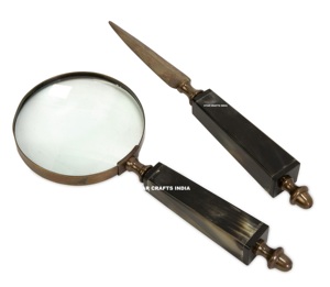 Lupa de lectura con mango de madera de alta calidad, fácil de llevar, lupa óptica bifocal de mano al por mayor para lectura de regalo - Product Image 6