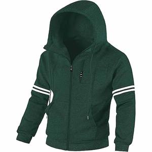 เสื้อมีฮู้ดผ้าฟลีซแขนยาวผ้าคอตตอนสี100% ทูโทนโลโก้ตามสั่ง - Product Image 1