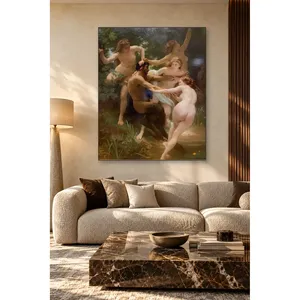 Impression sur toile Fida Bouguereau : Nymphes apportant un satyre au lac - Product Image 5