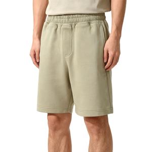 Pantalones Cortos Deportivos Casuales para Hombre, Hechos a Medida, Cintura Elástica Media, Felpa de Algodón Sólido, Material de Rizo 100% Algodón, Transpirables, de Alta Calidad - Product Image 1