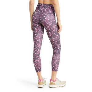 Leggings de yoga pour femmes, unis, ajustables, sans couture, 100% coton, avec taille haute et ceinture élastique, design personnalisable pour la musculation - Product Image 3