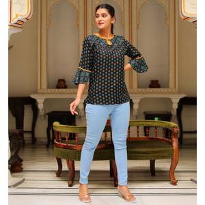 Top informal holgado para mujer, estampado Floral, Popelina de satén, patrón geométrico sólido, logotipo bordado, blusas de temporada de primavera, camisas - Product Image 2