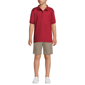 Polo unisex OEM de alta calidad para uniforme escolar ajuste informal estilo tendencia personalizable tela suave para niños Bangladesh - Product Image 2