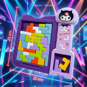 Puzzle 3-in-1 in Plastica Kuromi, Gioco Educativo Precoce per Bambini e Tutta la Famiglia - Product Image 1