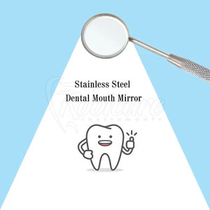 กระจกตรวจฟันเกรดทางการแพทย์ สแตนเลสสตีล เครื่องมือตรวจสอบช่องปาก กระจกสะท้อนภาพความละเอียดสูง สำหรับคลินิกทันตกรรม - Product Image 5