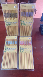 ตะเกียบไม้ไผ่กันลื่นห่อกระดาษขนาด200มม. สั่งทำโลโก้ได้ - Product Image 6