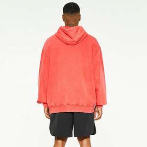 Sudadera con Capucha Extra Grande para Hombre, Personalizada, 100% Algodón Lavado, Estilo Casual, Gruesa, con Capucha - Product Image 3