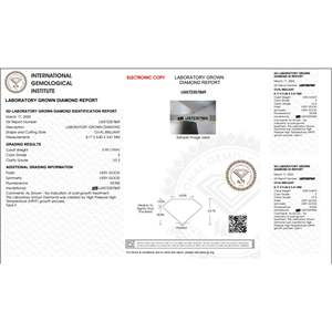 0.95ct Diamant de laboratoire ovale taillé en brillant certifié IGI E Color VS2 Clarity Lab-Stone - Product Image 5