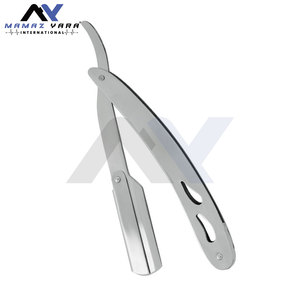 Navaja de Afeitar Profesional para Barbería con Bloqueo Oscilante y Mango de Acero de Color Personalizado, Herramienta de Barbería de Primera Calidad con Filo Recto - Product Image 6