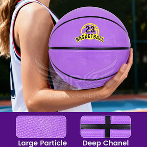 Ballon d'entraînement standard en PU, logo personnalisé, fabrication OEM, vente en gros, basketball - Product Image 6