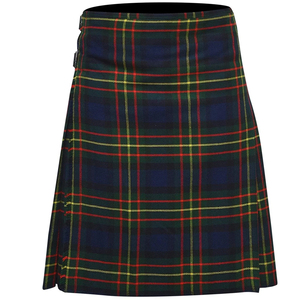 Usine en gros personnalisé Style britannique écossais Plaid tissé Double face sergé teint en fil uniforme scolaire jupe tissu Kilts - Product Image 1