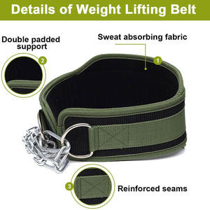 Cinturón de Gimnasio de Nailon con Logotipo Personalizado para Hombre y Mujer, Cinturón de Neopreno para Levantamiento de Pesas, Fitness y Culturismo - Product Image 3