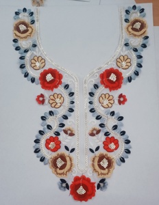 Collares bordados elegantes y duraderos ideales para sastrería, decoración de ropa y fabricación de prendas hechas en la India - Product Image 6