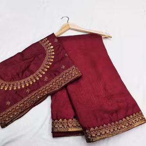 Cao cấp <span class=keywords><strong>Maroon</strong></span> <span class=keywords><strong>Saree</strong></span> cho phụ nữ thiết kế trang phục dân tộc cho đám cưới Lễ Hội & bên cho tốt nhất giá bán buôn - Product Image 1