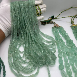 Cuentas Rondelle facetadas de Esmeralda rusa de primera calidad, piedras preciosas verdes sueltas de 3mm a 6mm para manualidades de joyería - Product Image 5