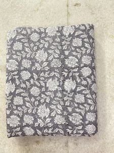 Tela de algodón étnico indio hecho a mano acolchado flor impresa bloque de mano confección columpio suelto correr tejido a mano de La India - Product Image 6