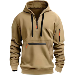 Diseñador nuevo estilo de moda Sudadera con capucha personalizada Ultra suave cálido invierno Sudadera con capucha hombres algodón polar Sudadera con capucha fabricante para ropa casual OEM - Product Image 1