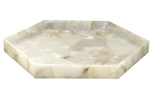 Bandeja Rectangular de resina de lujo con remolinos marrones y blancos suaves Bandeja elegante para decoración del hogar para cocina Baño y necesidades de servicio - Product Image 5
