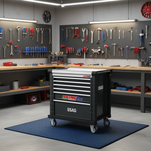 Armoire à roulettes Usag Racing avec assortiment de 300 pièces pour l'entretien, armoires à outils 495 MC - Product Image 3
