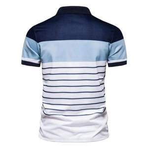 เสื้อเชิ้ตผู้ชายลำลองขายดี รับสกรีนโลโก้ สีพื้น ผ้าถัก ระบายอากาศได้ดี โพลีเอสเตอร์/คอตตอน ย้อมสีเรียบ ดีไซน์ใหม่ - Product Image 2