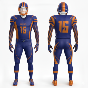 Uniforme de Fútbol Americano Personalizado Más Vendido, Top de Manga Corta de Talla Grande, 100% Poliéster, Ropa de Equipo Unisex - Product Image 1